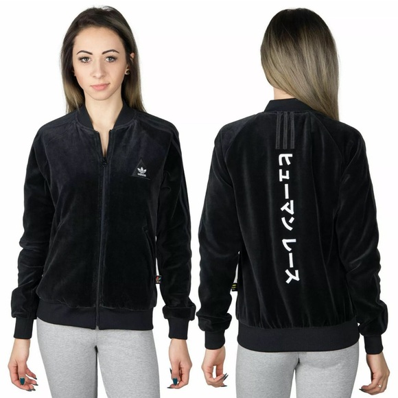 NWOT adidas Pharrell Williams Humanrace HU Superstar SST Velour Velvet Jacket - Picture 3 of 17